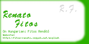 renato fitos business card