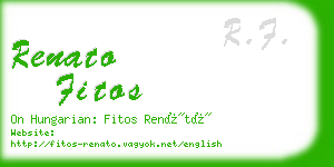 renato fitos business card